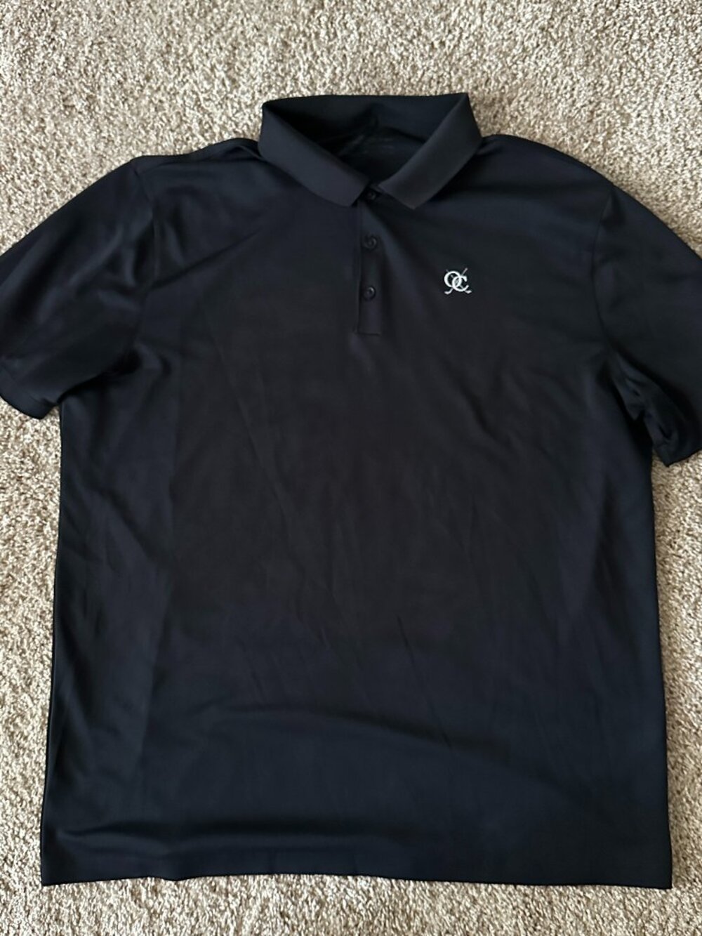 Nike Dri-Fit Golf Polo Shirt - Black - Size XL